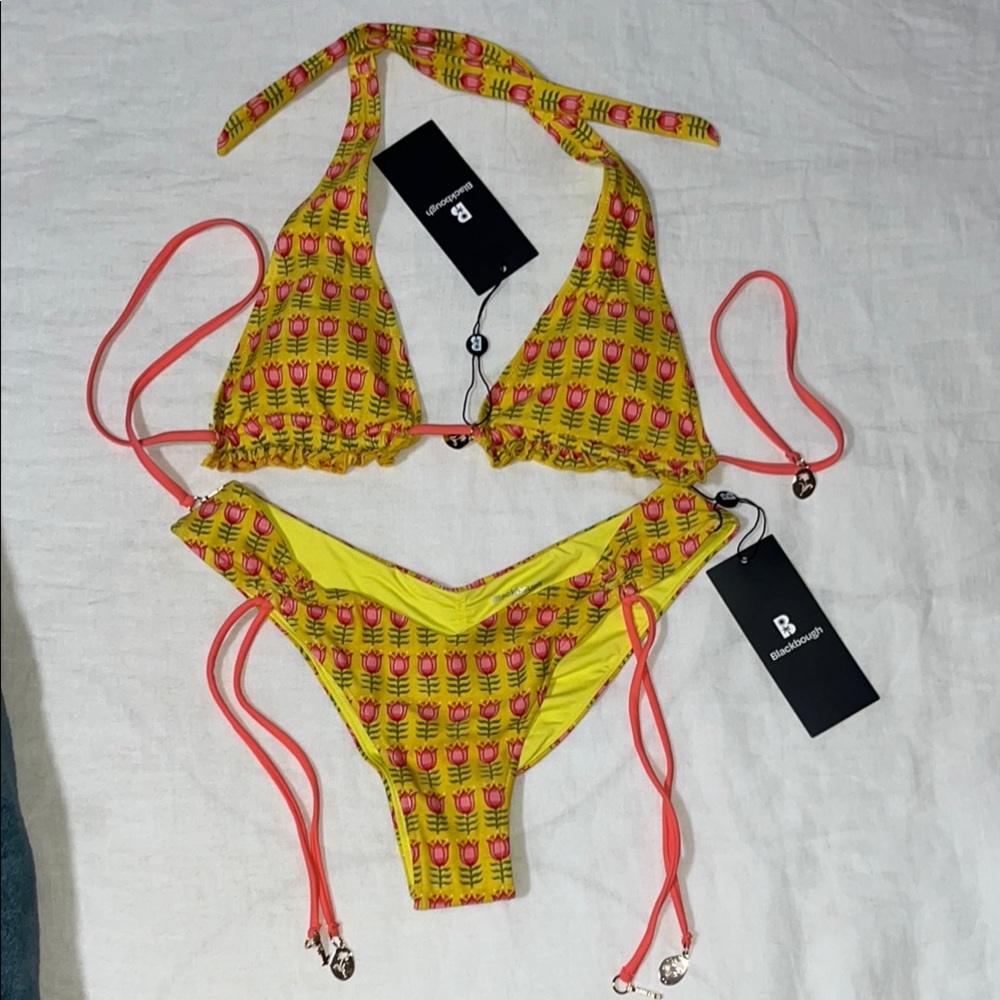 Blackbough Yellow and Pink Bikini Set